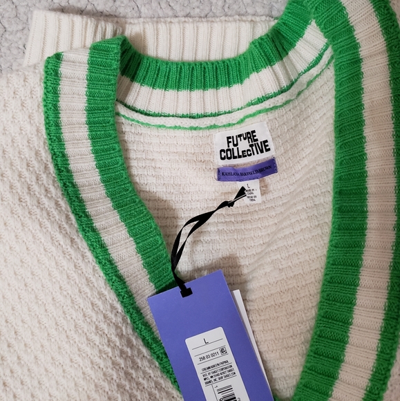 Future Collective with Kahlana Barfield Brown Women's Varsity Cardigan - Picture 8 of 8